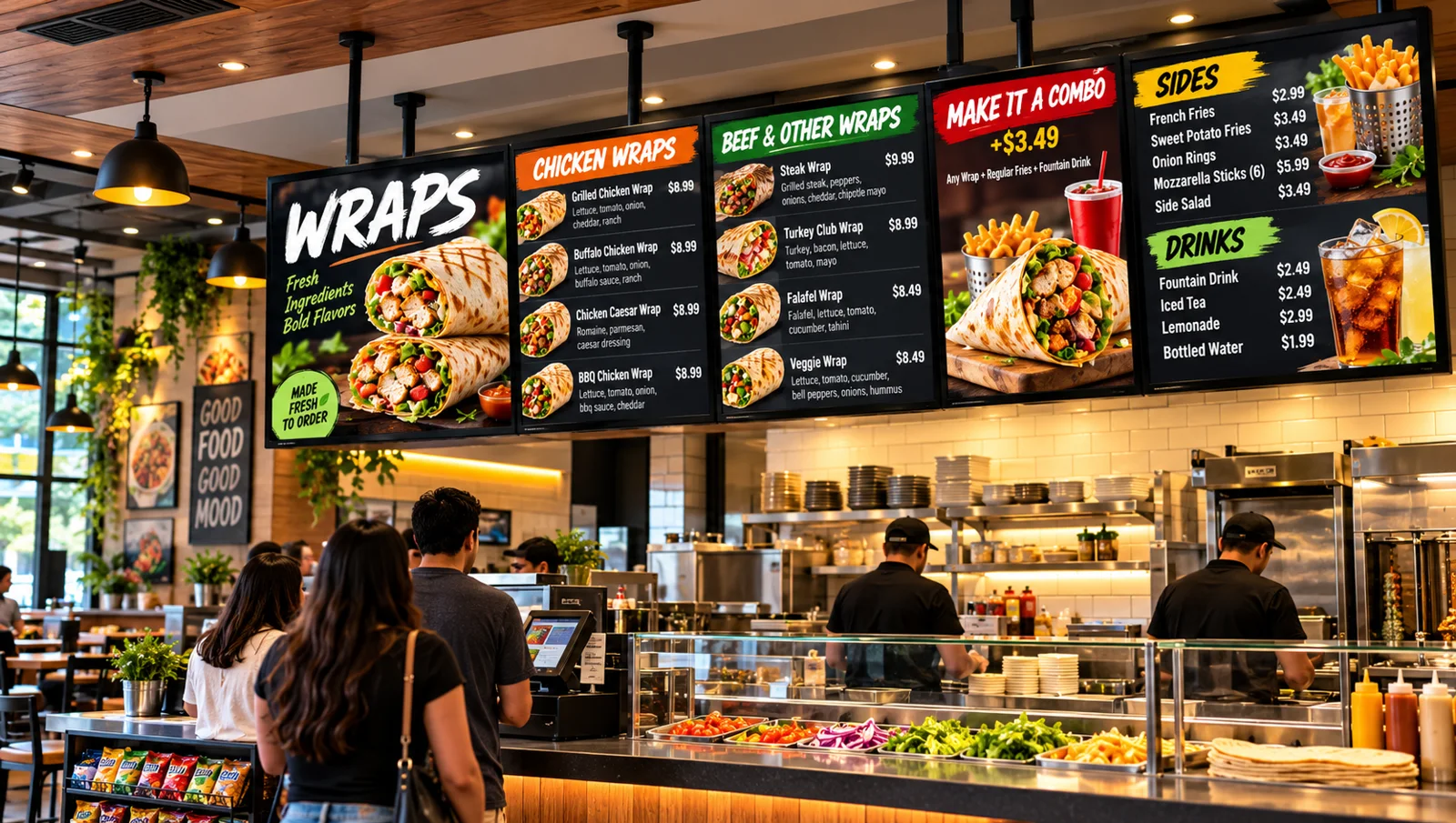 Fresh Wraps, Bold Flavors
